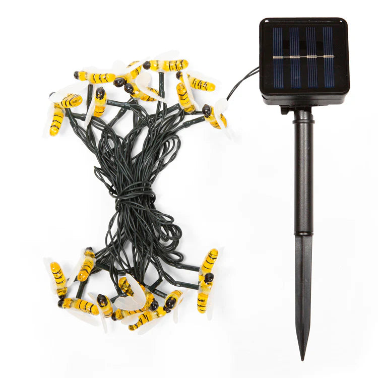 Bee Solar-Powered String Lights