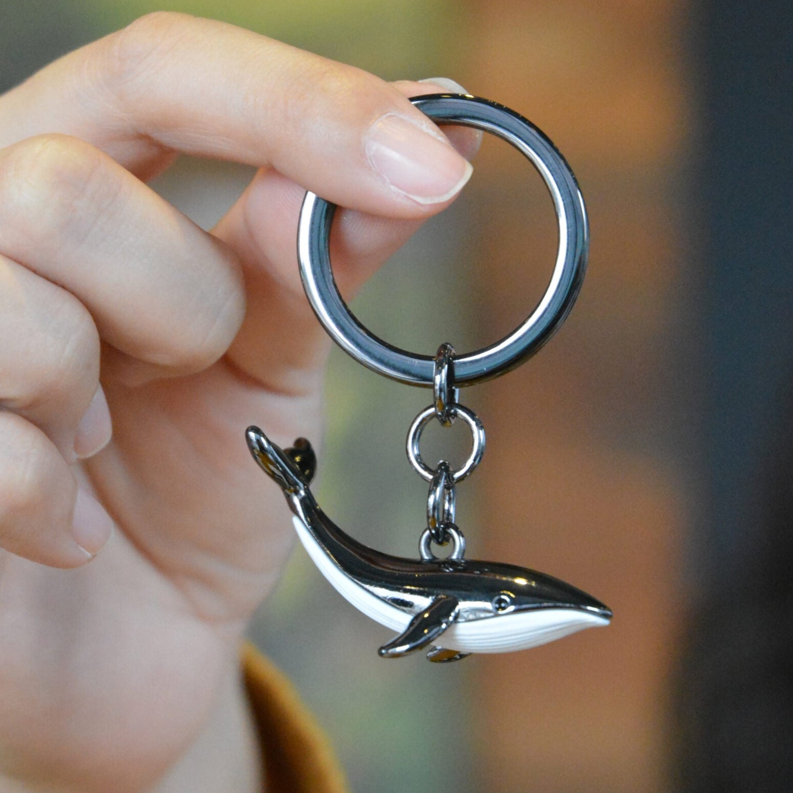 Whale Premium Metal Keyring