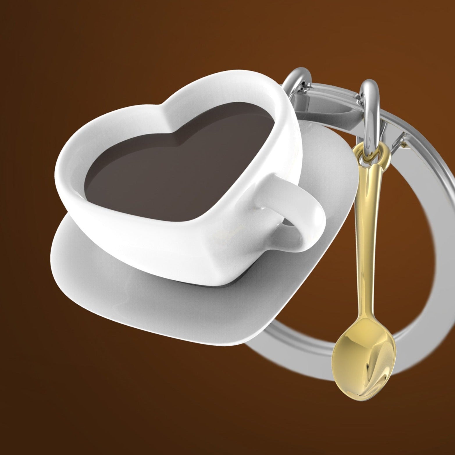 Coffee Lover's Premium Keyring