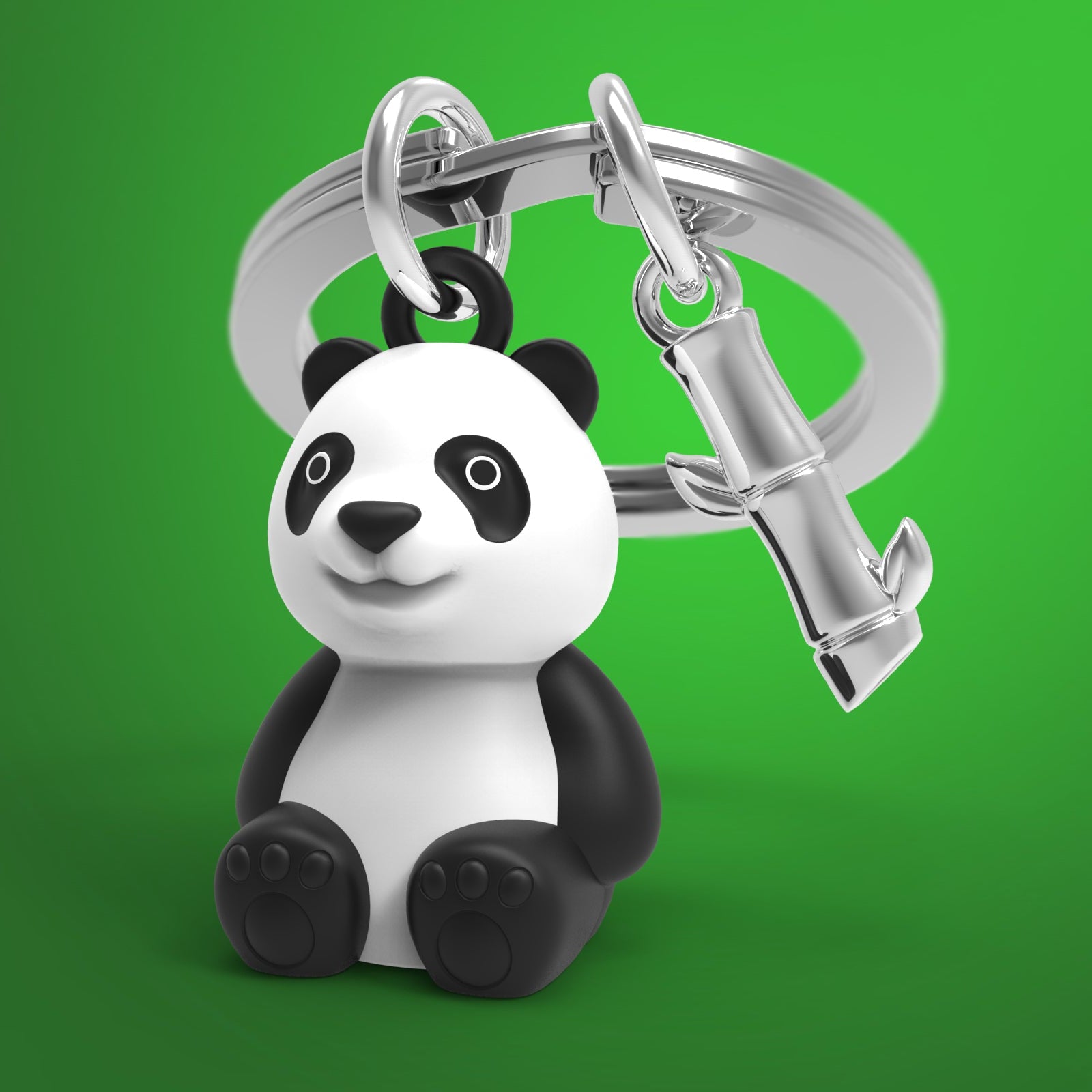 Panda Premium Metal Keyring