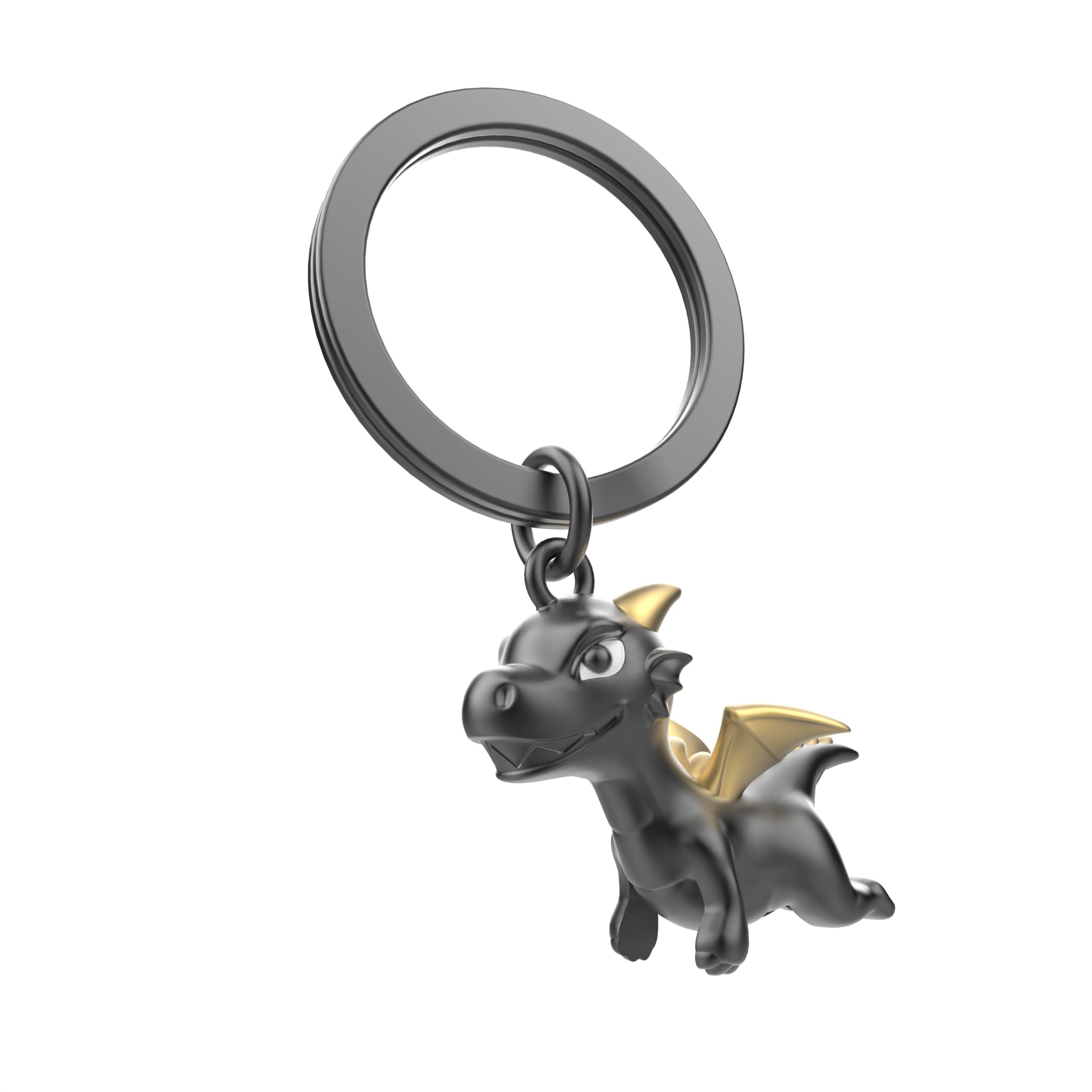 Black Dragon Premium Metal Keyring