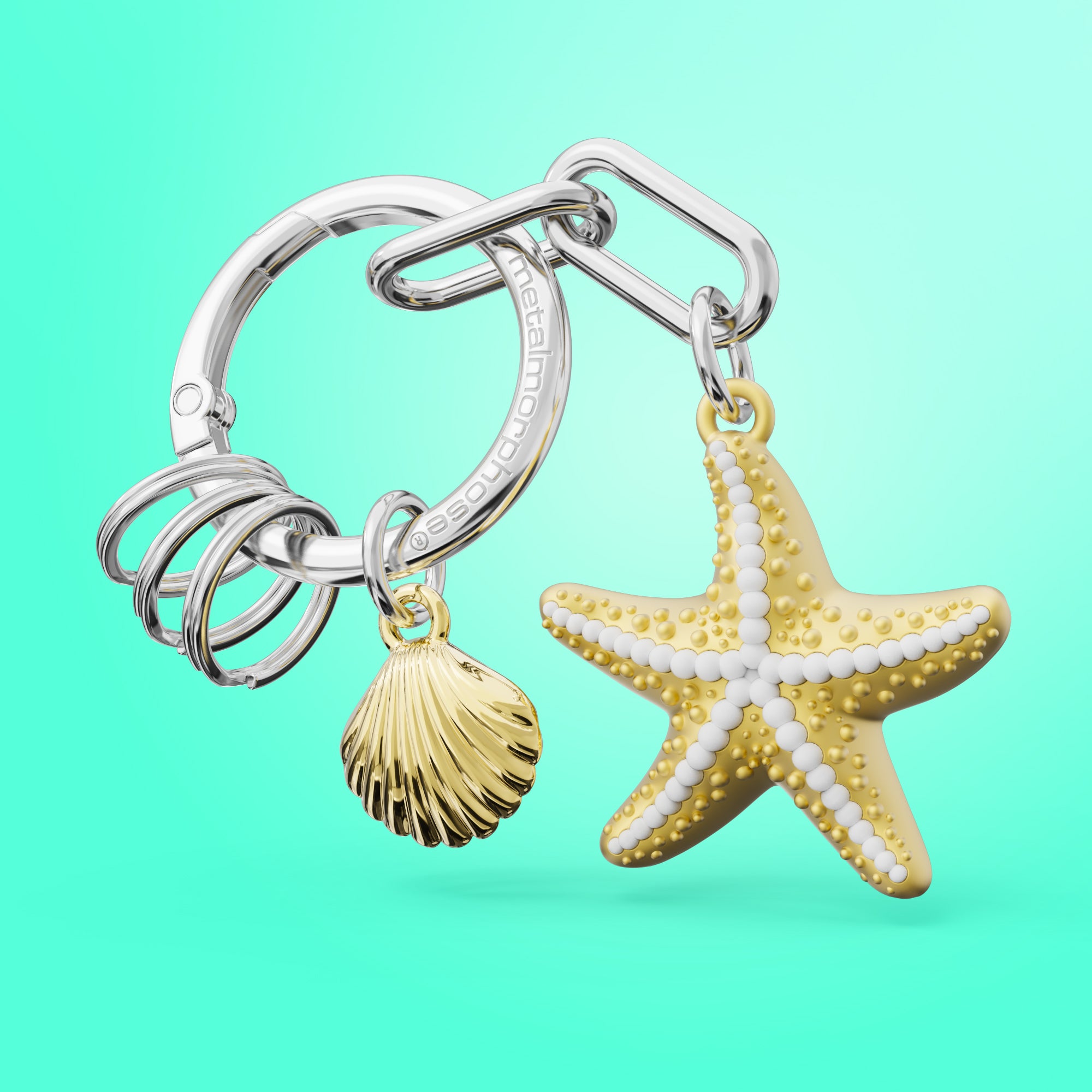 Starfish Premium Metal Keyring