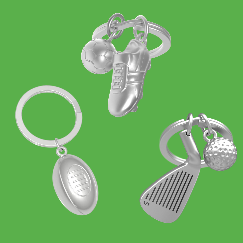 Sports Fans' Premium Keyrings (Soccer & Rugby styles)