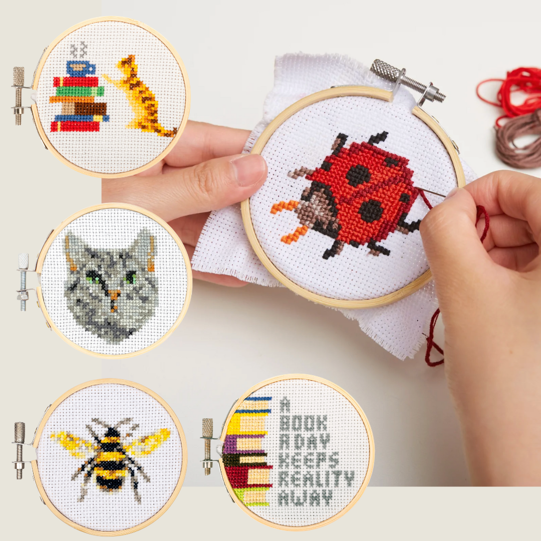 Mini Cross-Stitch Embroidery Kits (assorted)