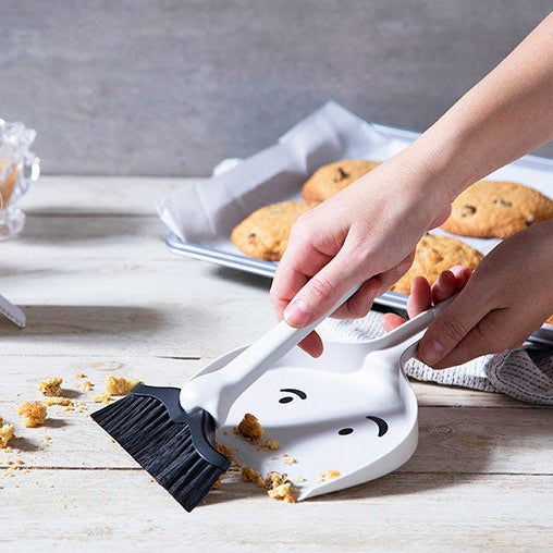 Mr Moustache Mini Dustpan and Brush Set