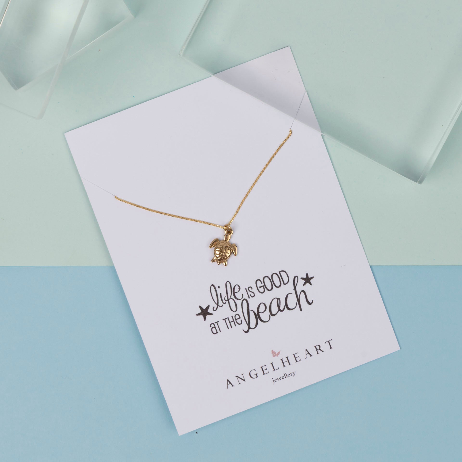 Sea Turtle Necklace (sterling silver or gold-dipped)