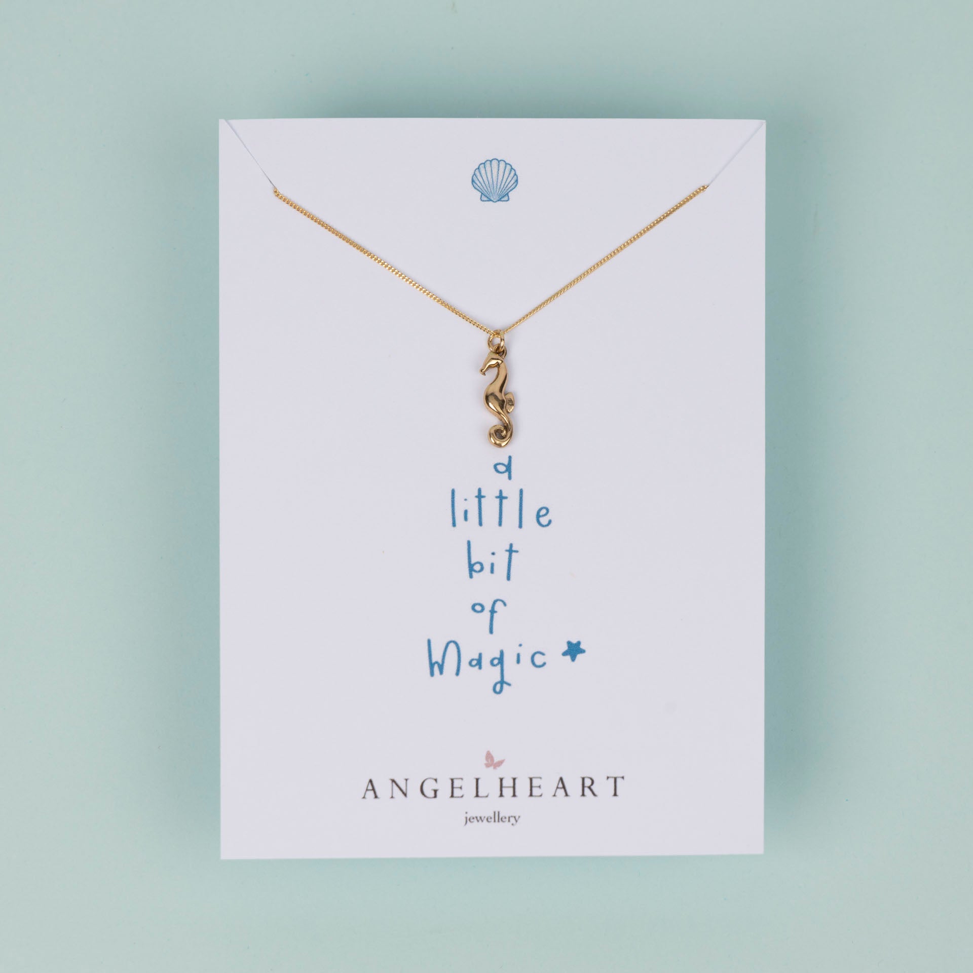 Seahorse Necklace (sterling silver or gold-dipped)