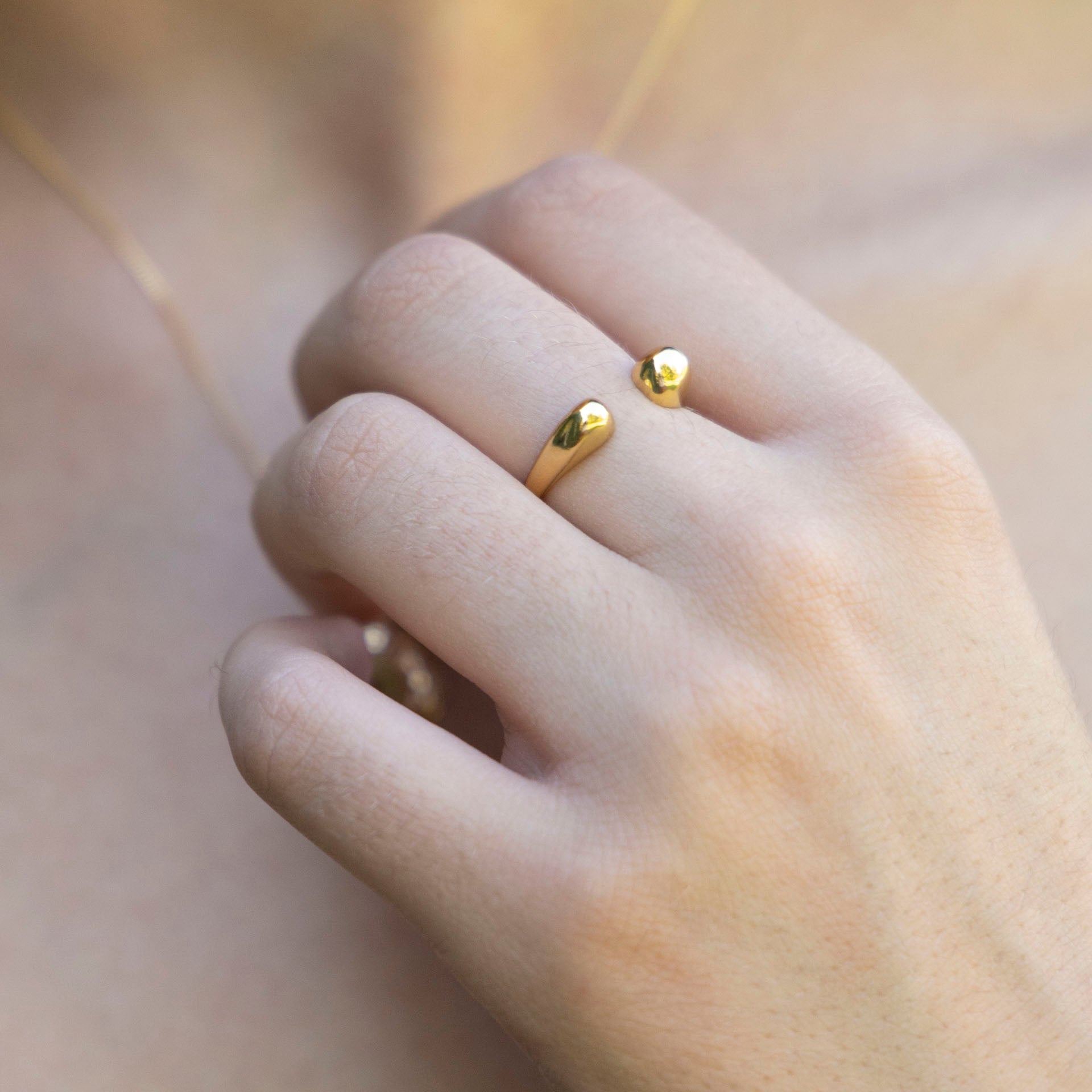 Anthill Ring (gold-dipped)