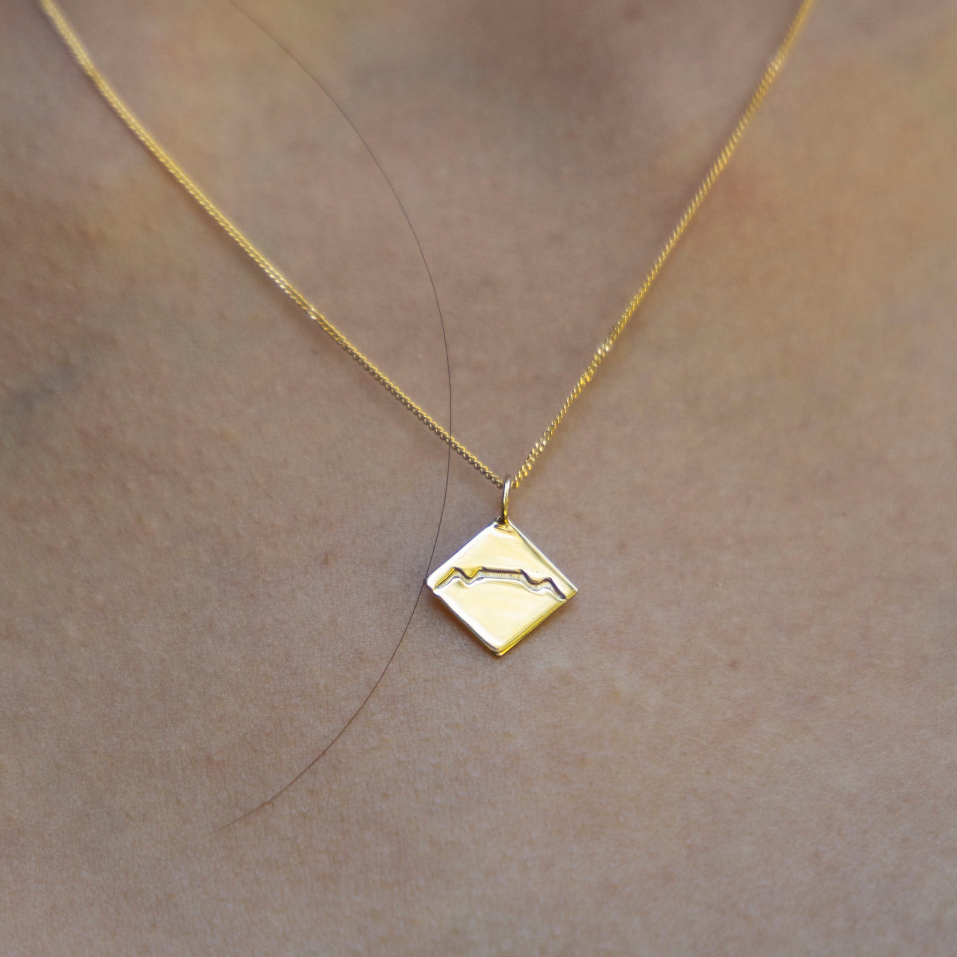 Table Mountain Necklace (Sterling Silver or Gold-Plated)
