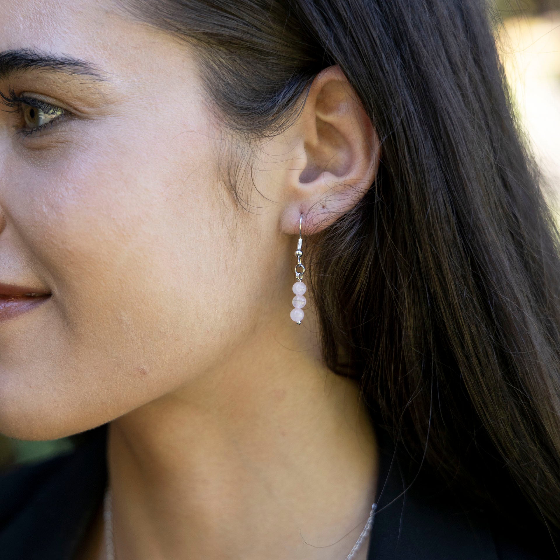Gemstone Drop Earrings