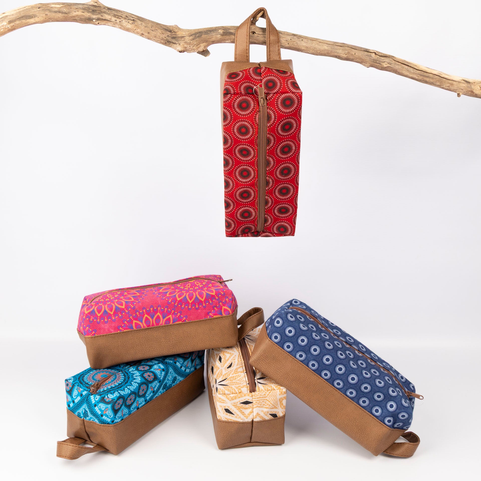 Shwe Leather-Look Toiletry Bag