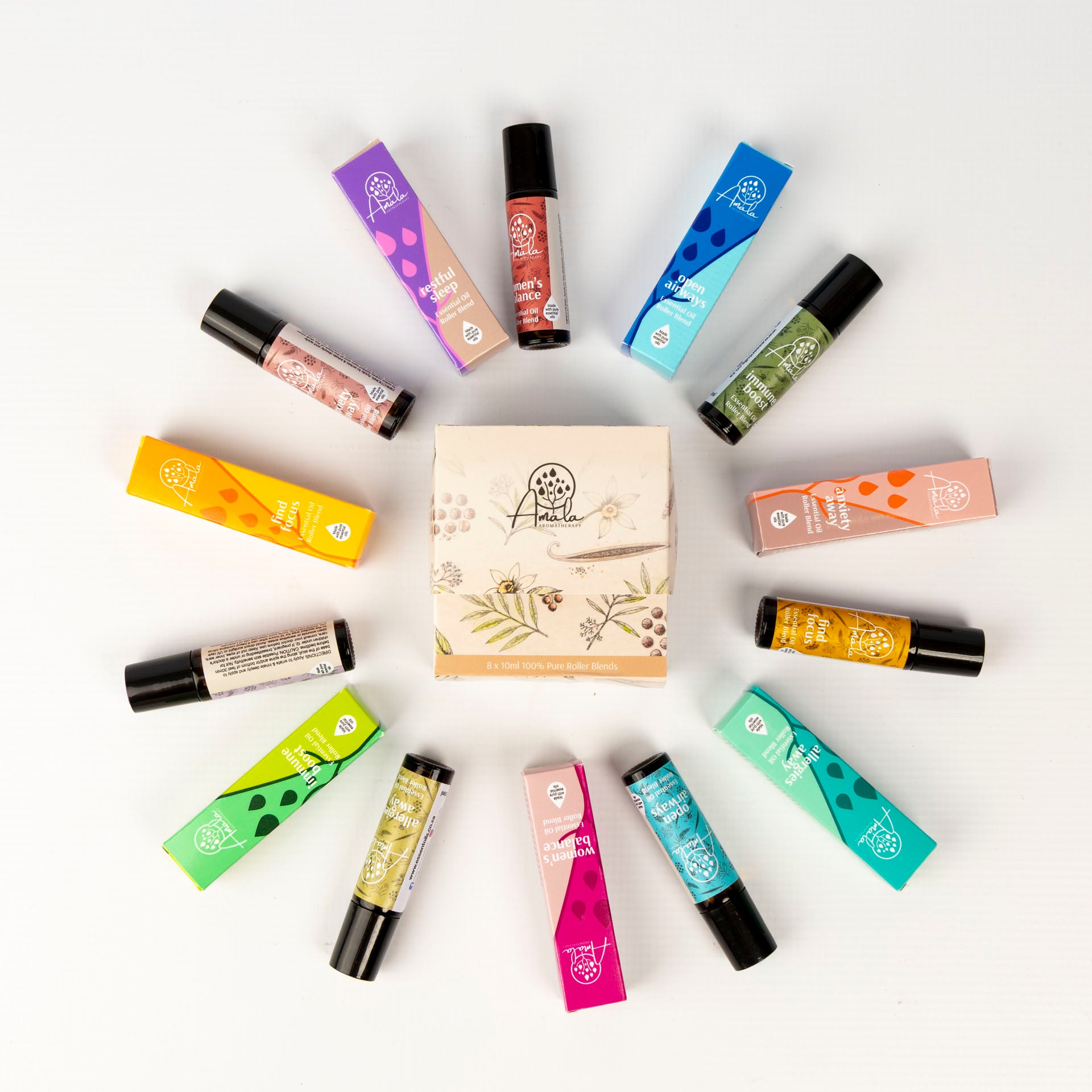 Aromatherapy Essential Oil Blend Rollers (assorted)