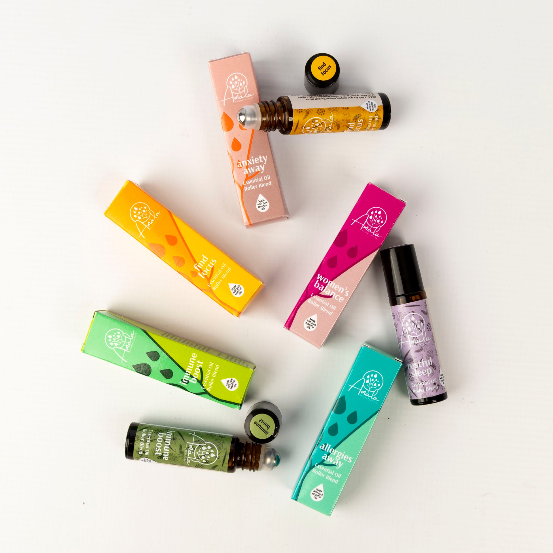 Aromatherapy Essential Oil Blend Rollers (assorted)