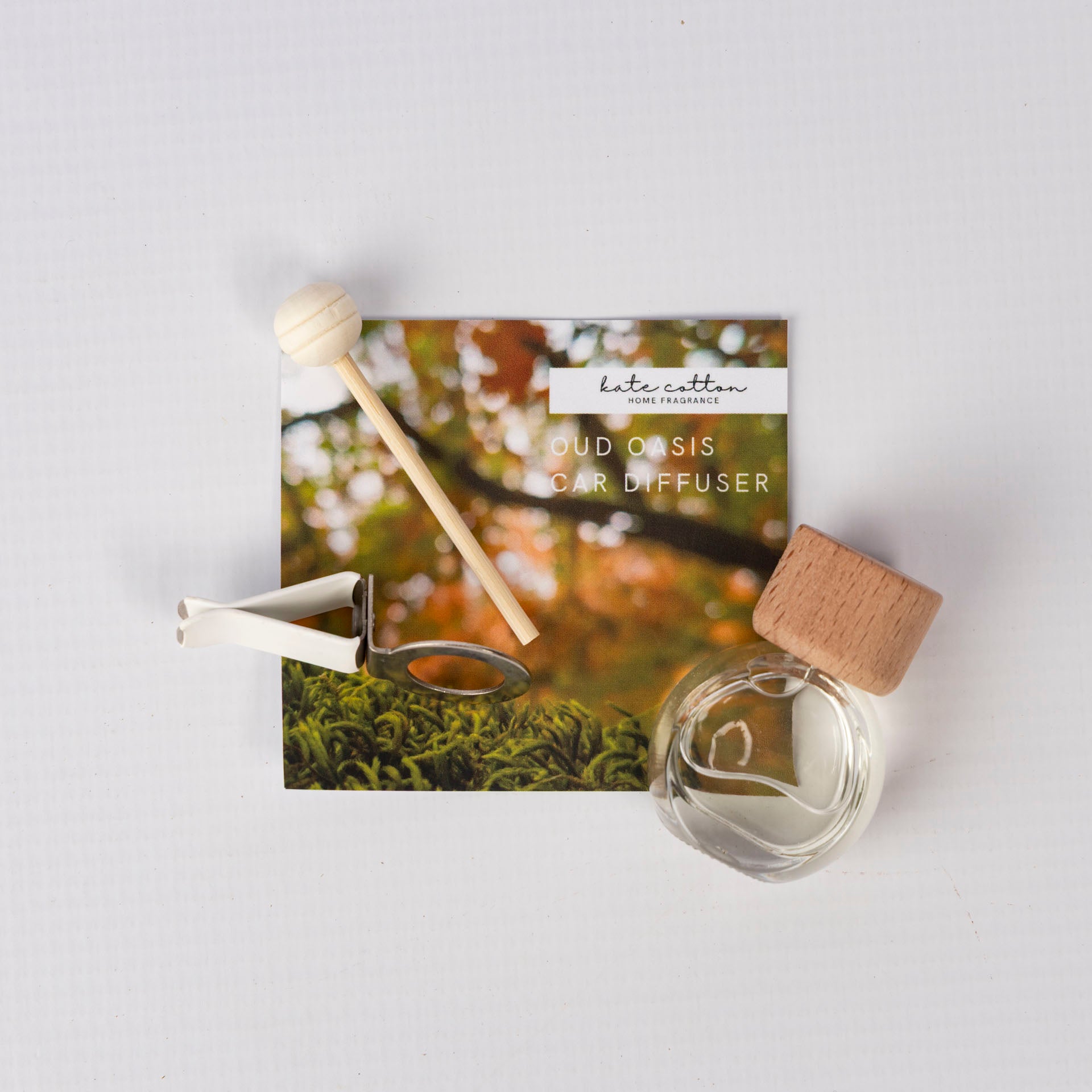 Wooden Car Fragrance Diffuser (assorted fragrances)