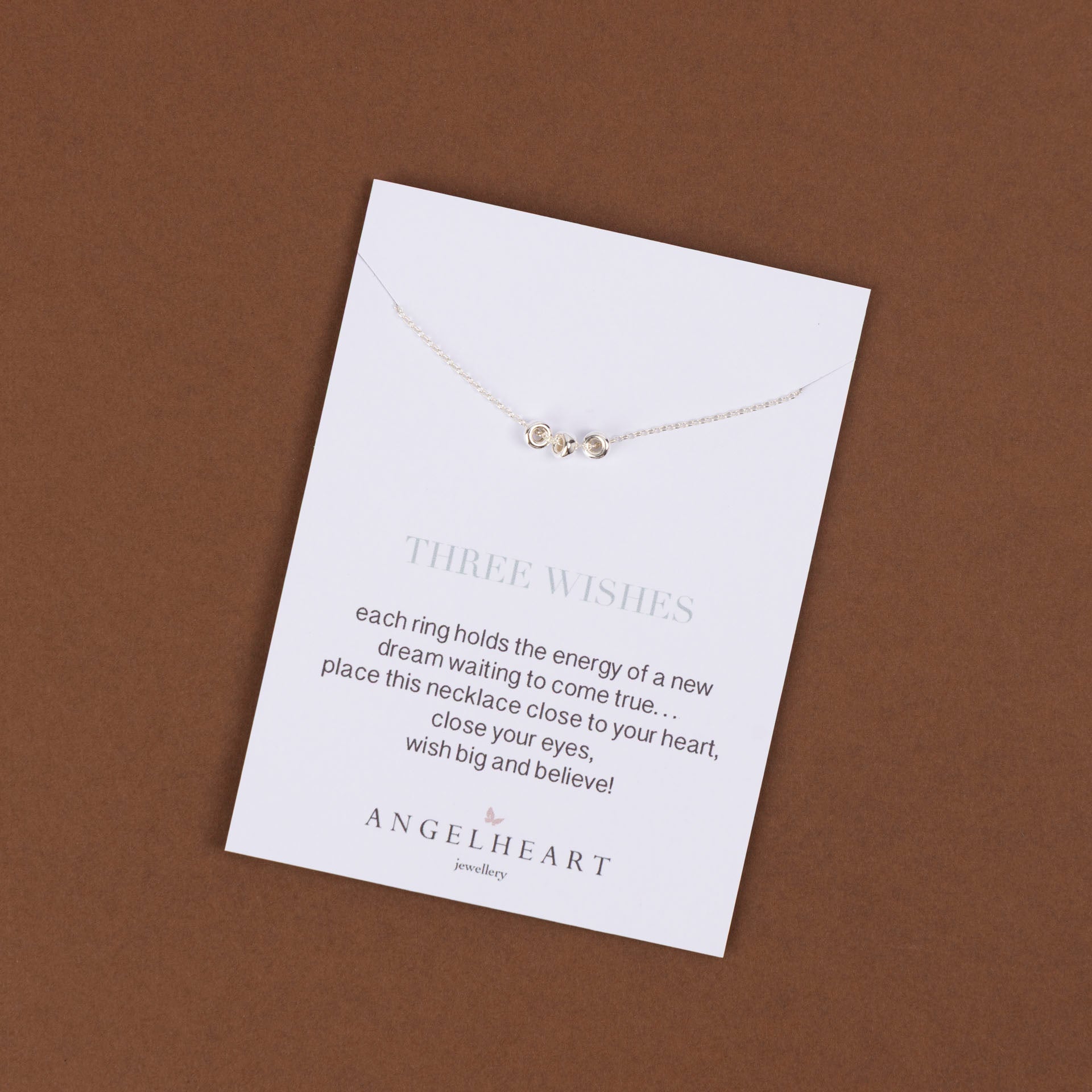 "Three Wishes" Necklace (sterling silver or gold-dipped)