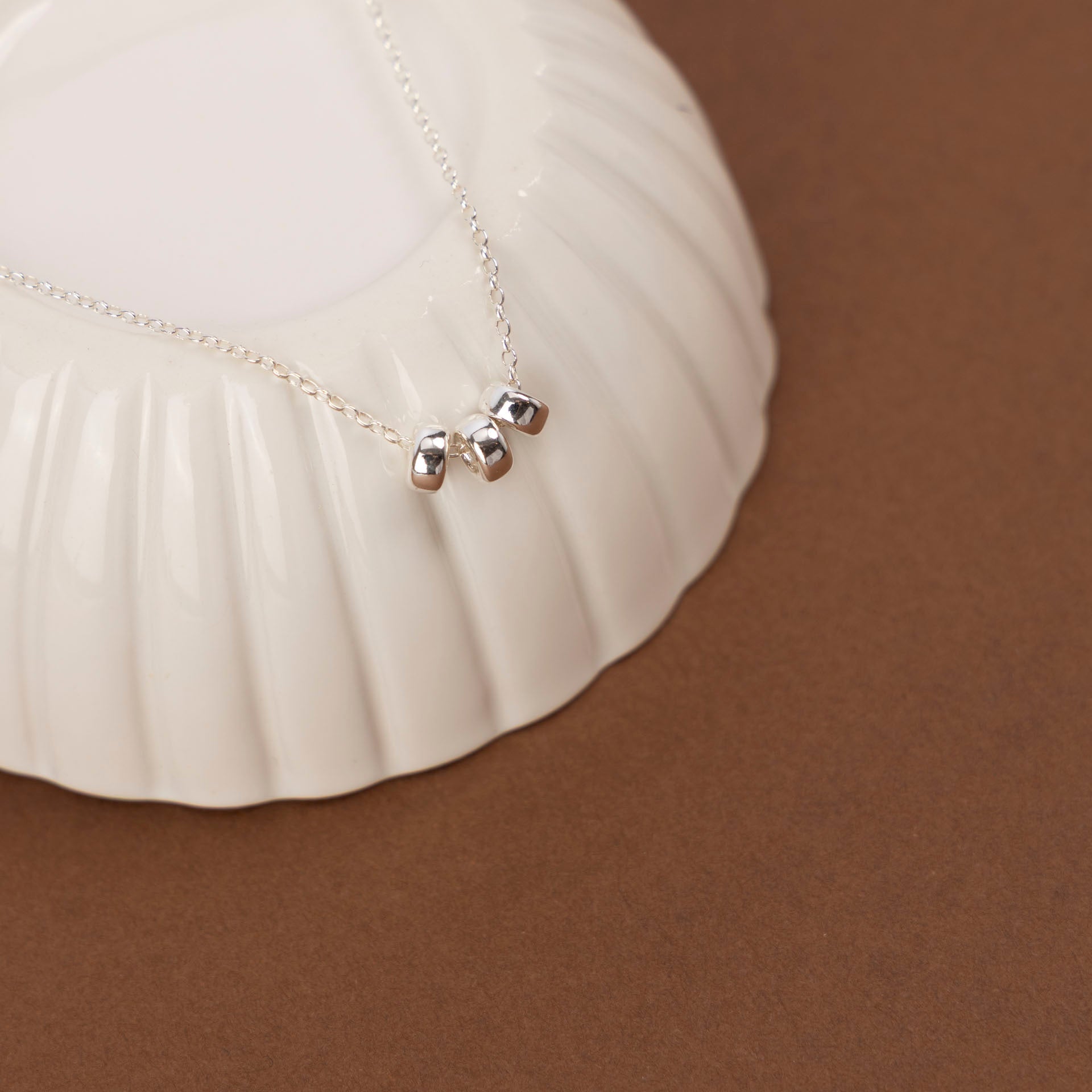 "Three Wishes" Necklace (sterling silver or gold-dipped)