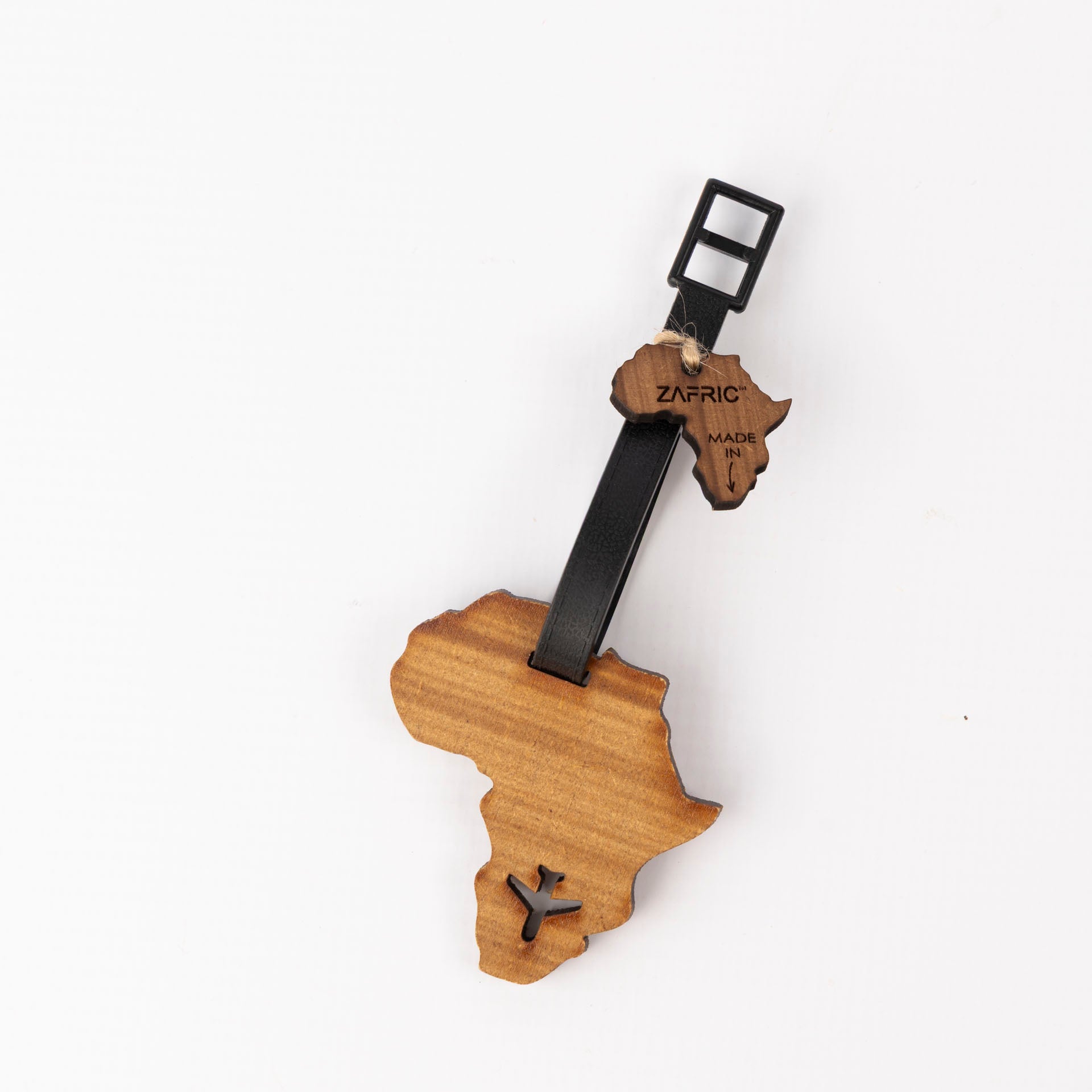 Africa Wooden Luggage Charm