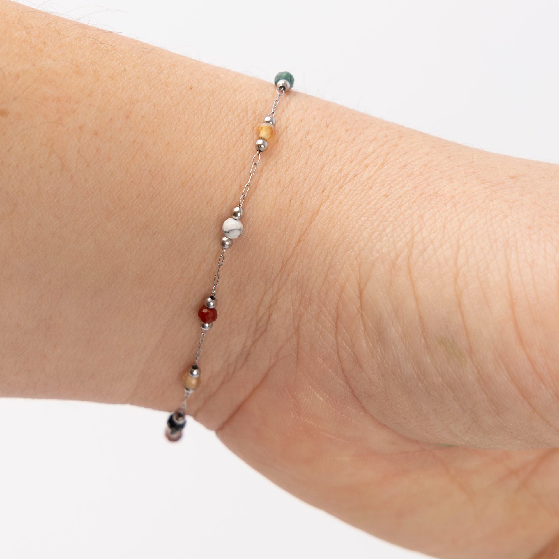 Dainty Crystal and Gemstone Bracelet