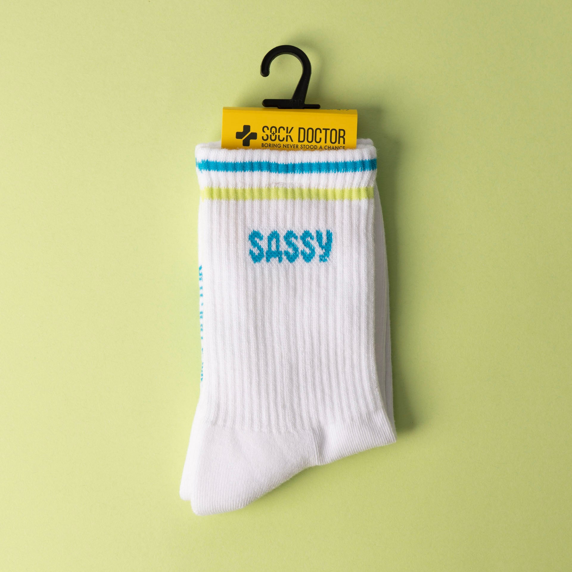 "Sassy" Ladies' Ribbed Cotton Socks