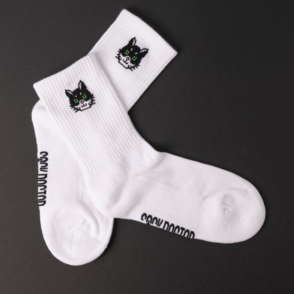 "Kitty Cat" Ladies' Ribbed Cotton Socks