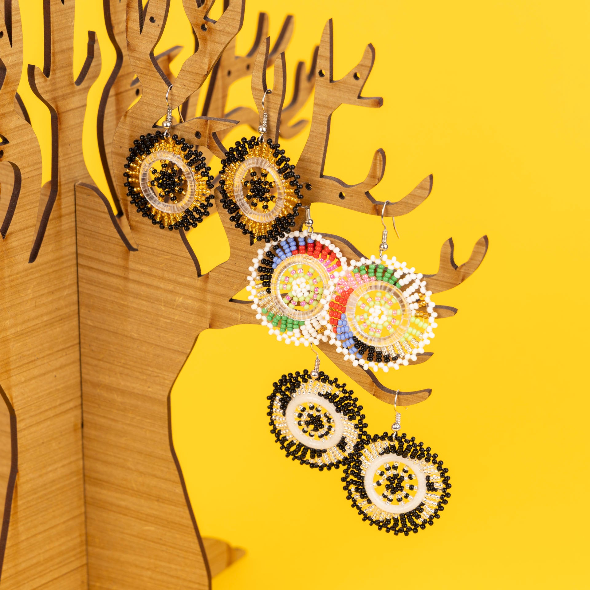 Beaded Hoop Earrings by Project Hope (assorted styles)