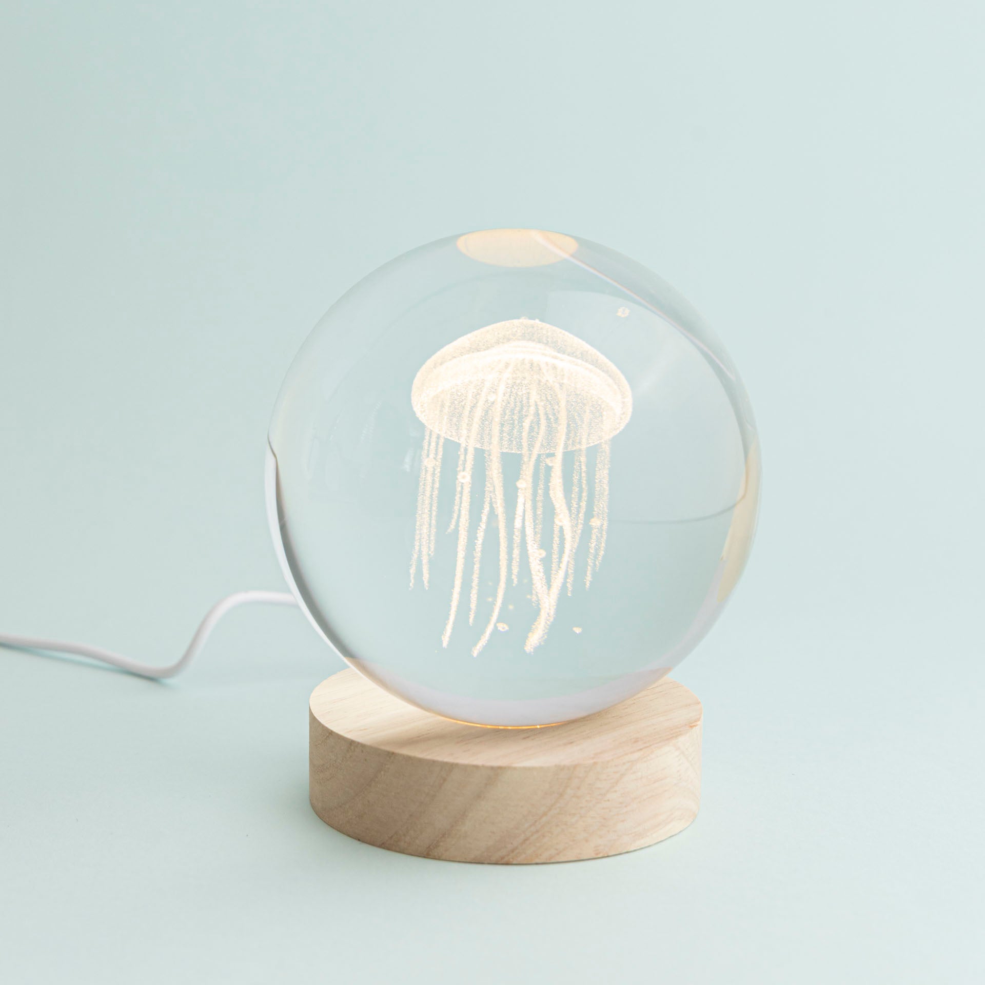 Jellyfish 3D Crystal Light Globe (10cm)