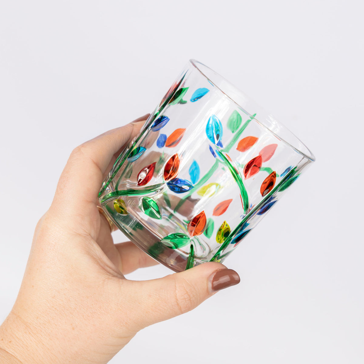 Wildflowers Glass Tumblers (set of 6 - assorted sizes)