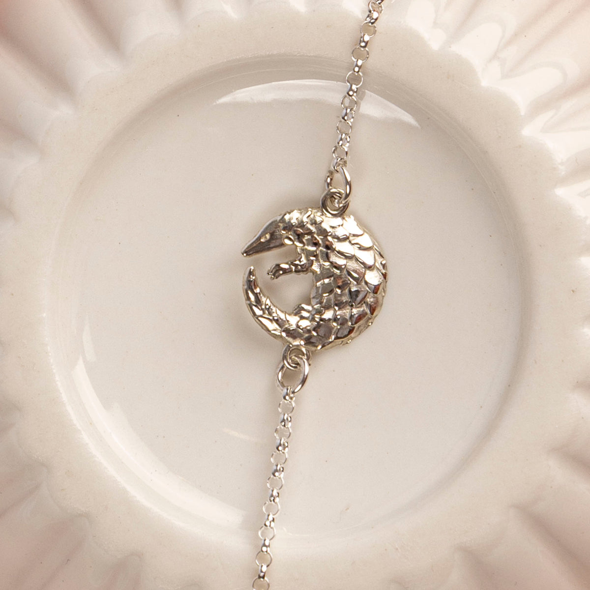 Pangolin Bracelet (Sterling Silver or Gold-Dipped)