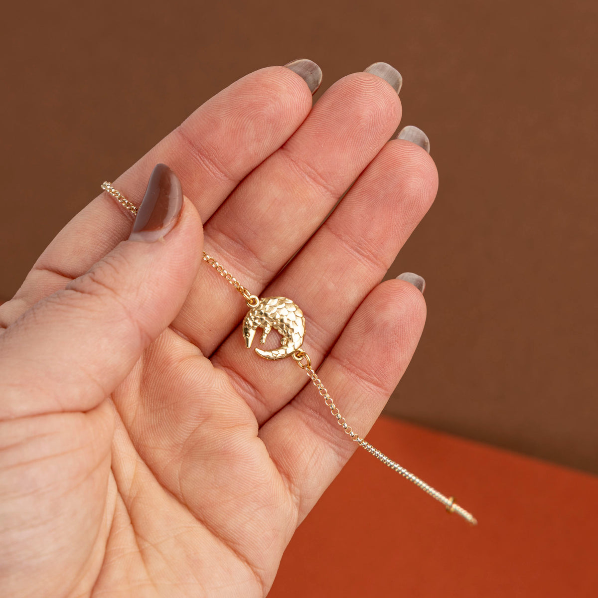 Pangolin Bracelet (Sterling Silver or Gold-Dipped)