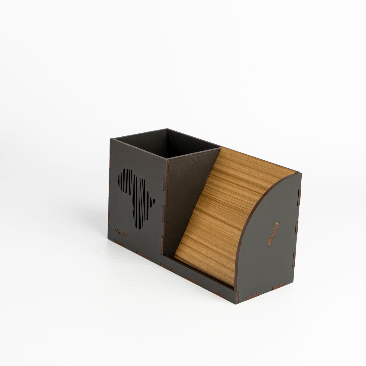 Africa Two-Tone Wooden Desk Oragniser