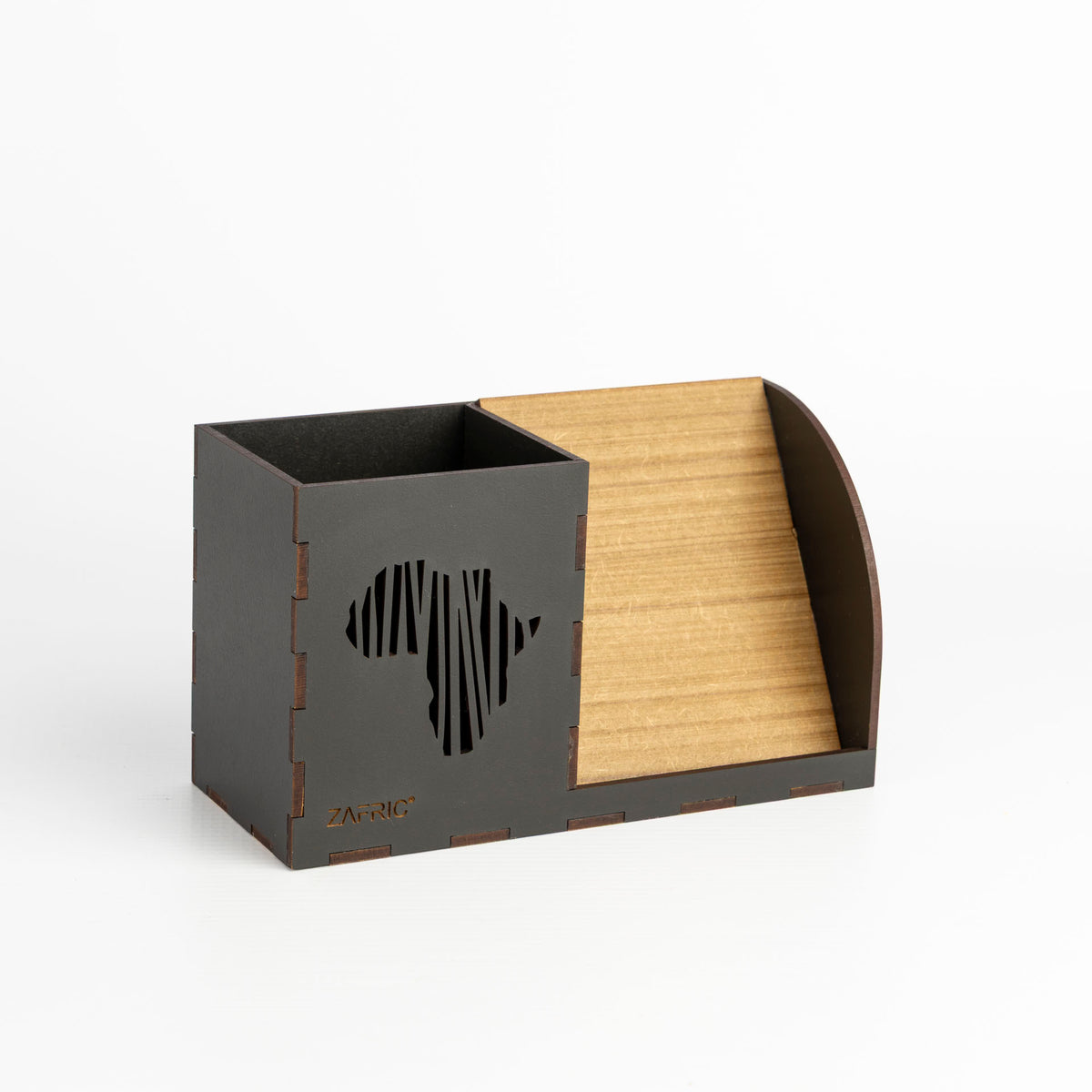 Africa Two-Tone Wooden Desk Oragniser