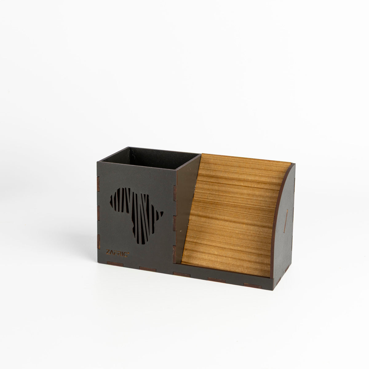 Africa Two-Tone Wooden Desk Oragniser