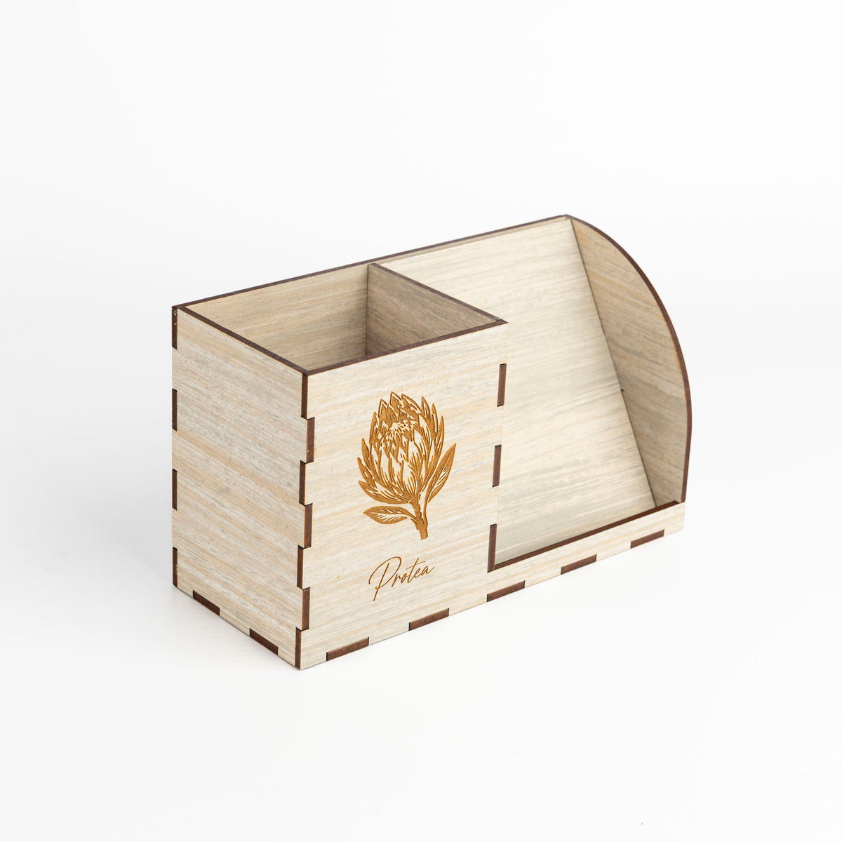 Protea Wooden Desk Organiser