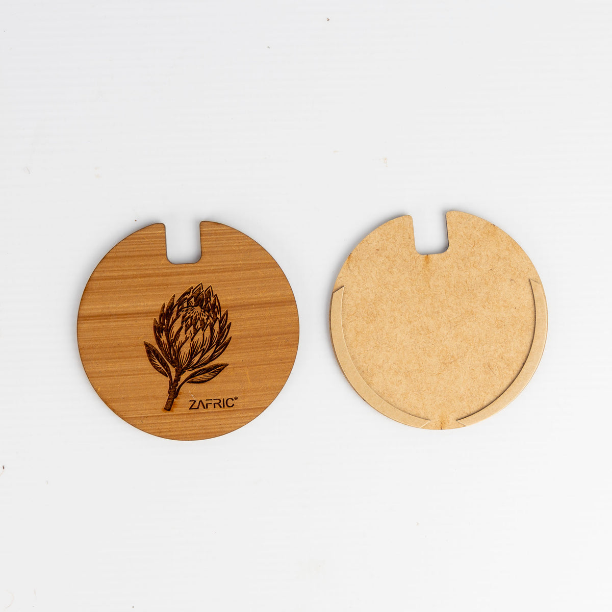 Wooden Protea Car Licence Disc Holder (assorted colours)