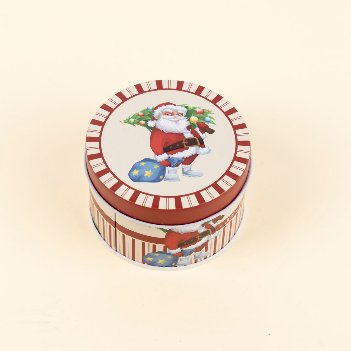 Mini Round Christmas Storage Tins (assorted styles)