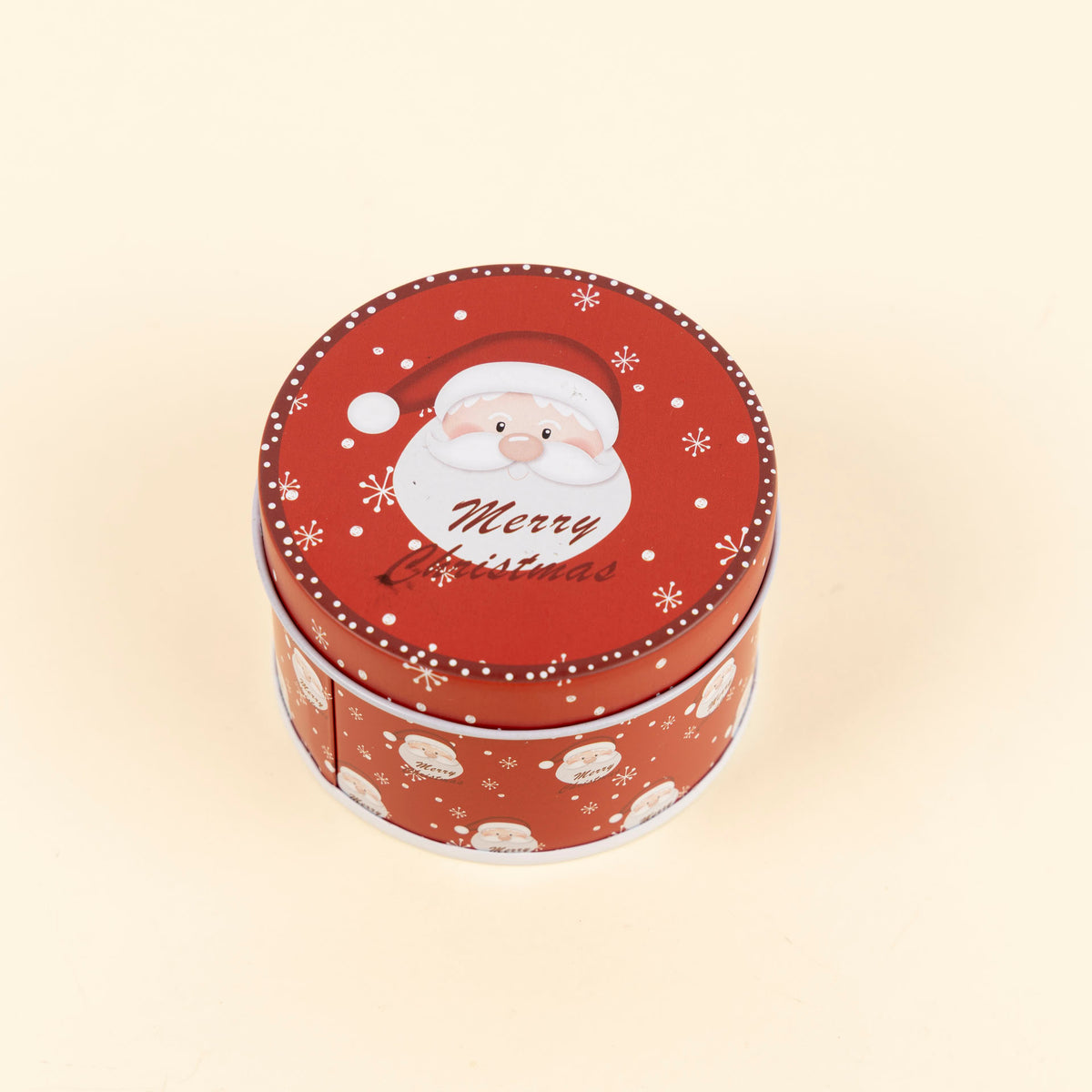 Mini Round Christmas Storage Tins (assorted styles)