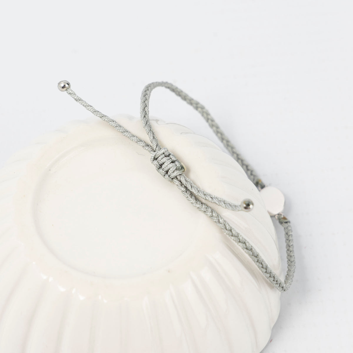 "Let Them" Sterling Silver and Silk Cord Bracelet