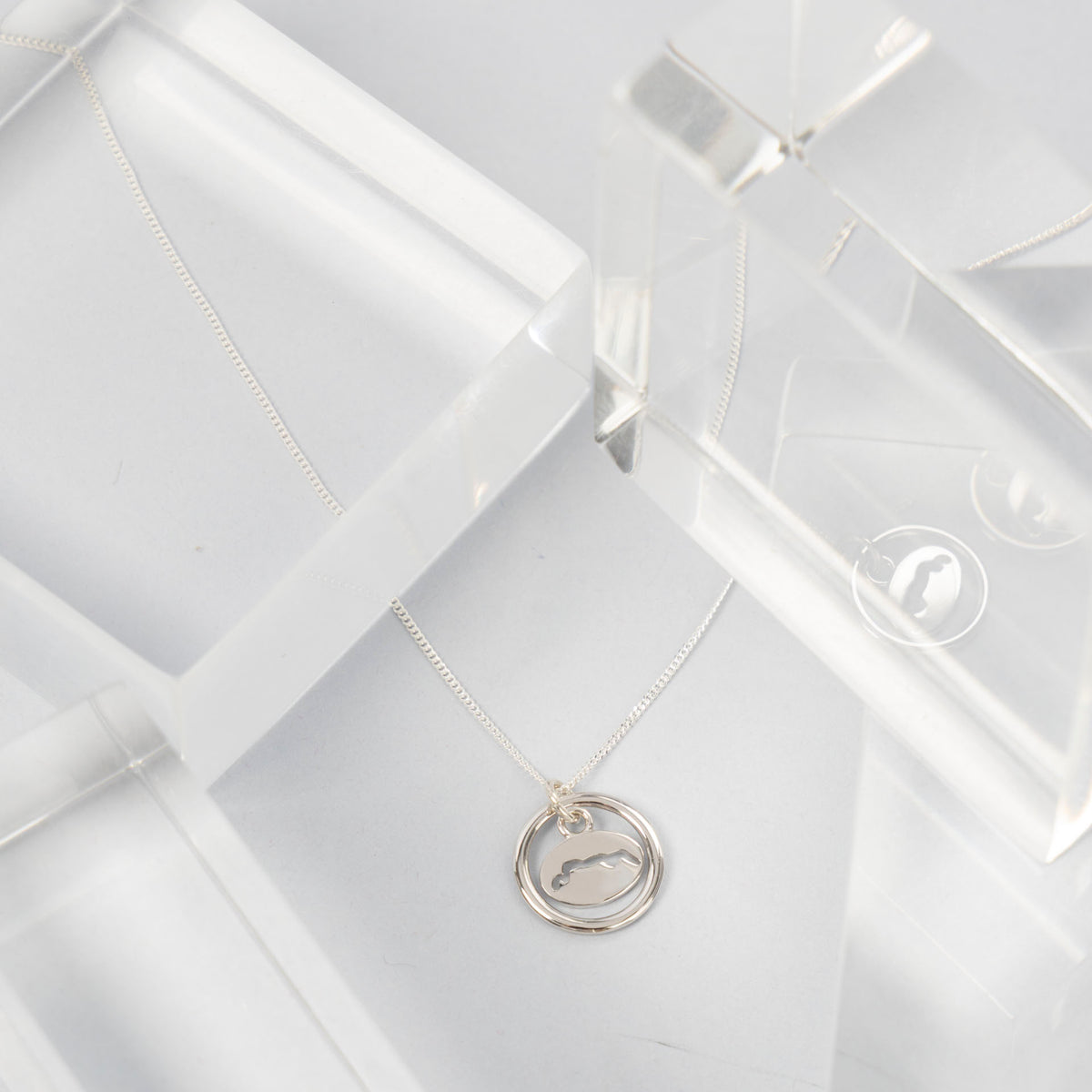 Sterling Silver Table Mountain Necklace (Sterling Silver or Gold-Dipped)