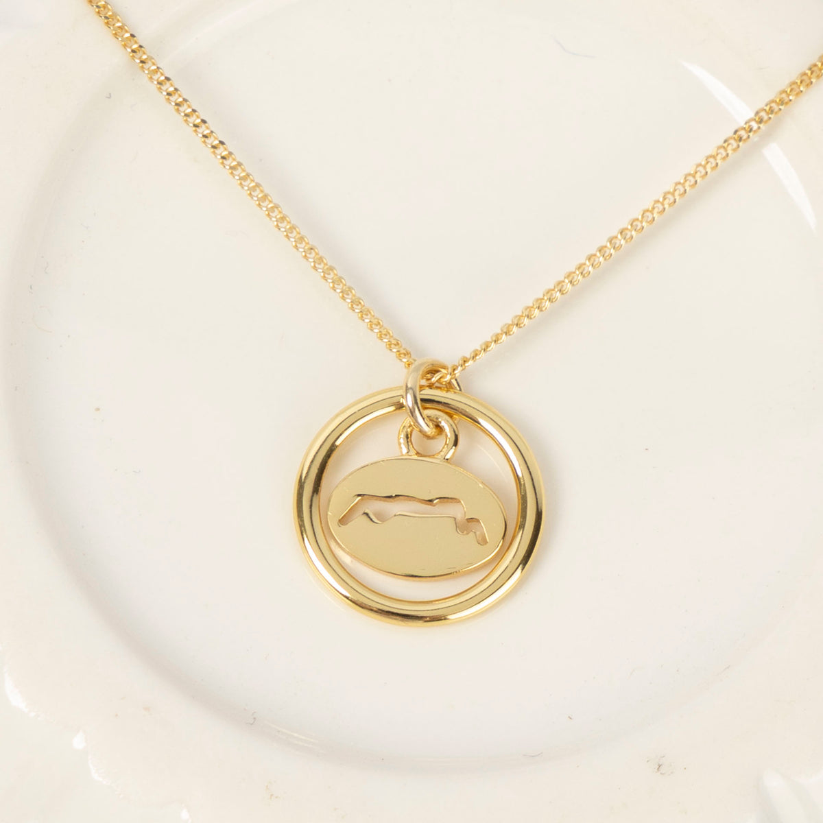 Sterling Silver Table Mountain Necklace (Sterling Silver or Gold-Dipped)