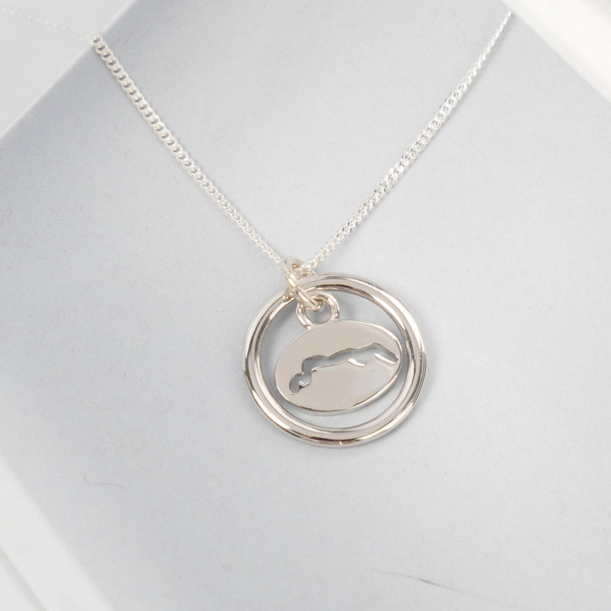 Sterling Silver Table Mountain Necklace (Sterling Silver or Gold-Dipped)