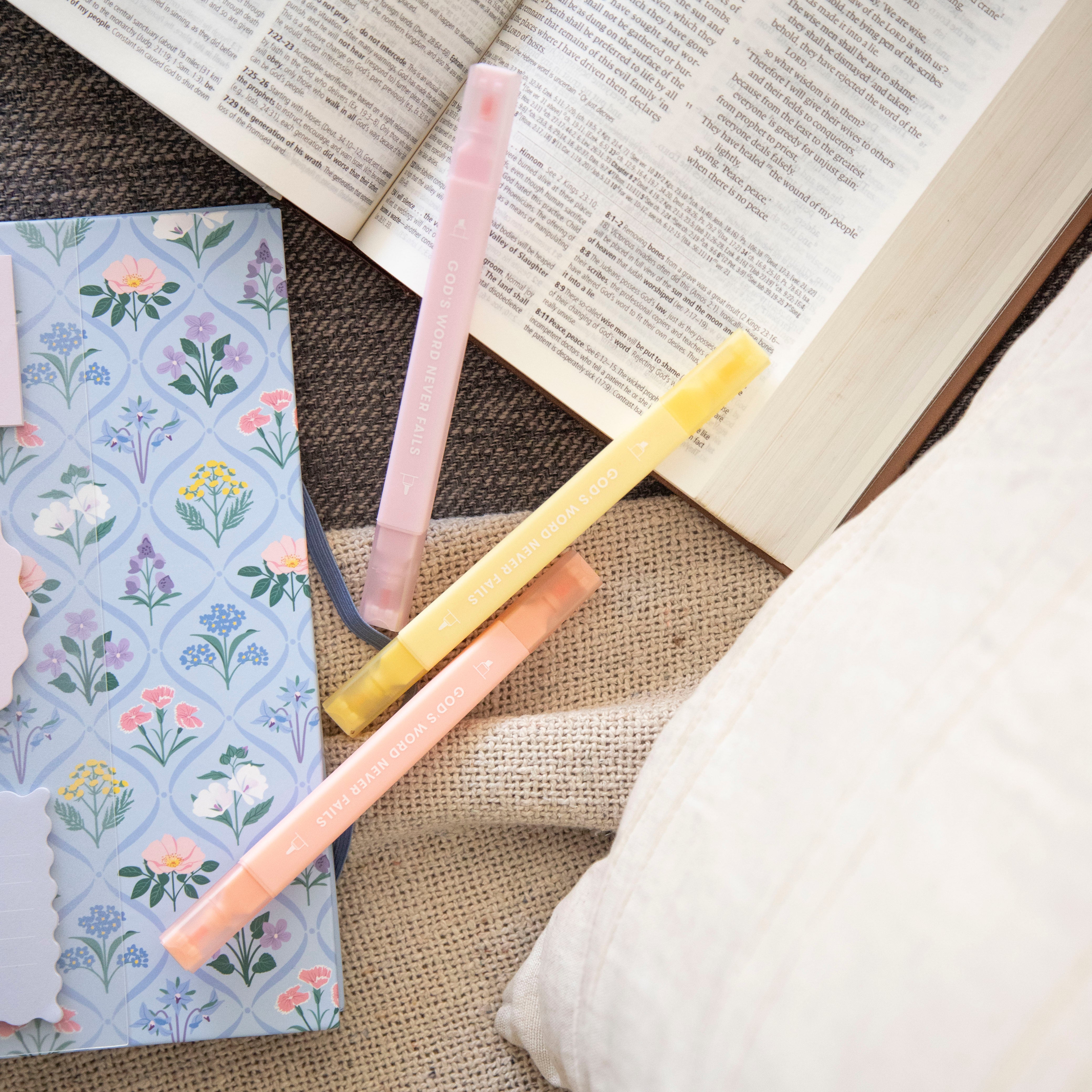 Scripture & Verse Dual-Tipped Highlighters (Set of 6)