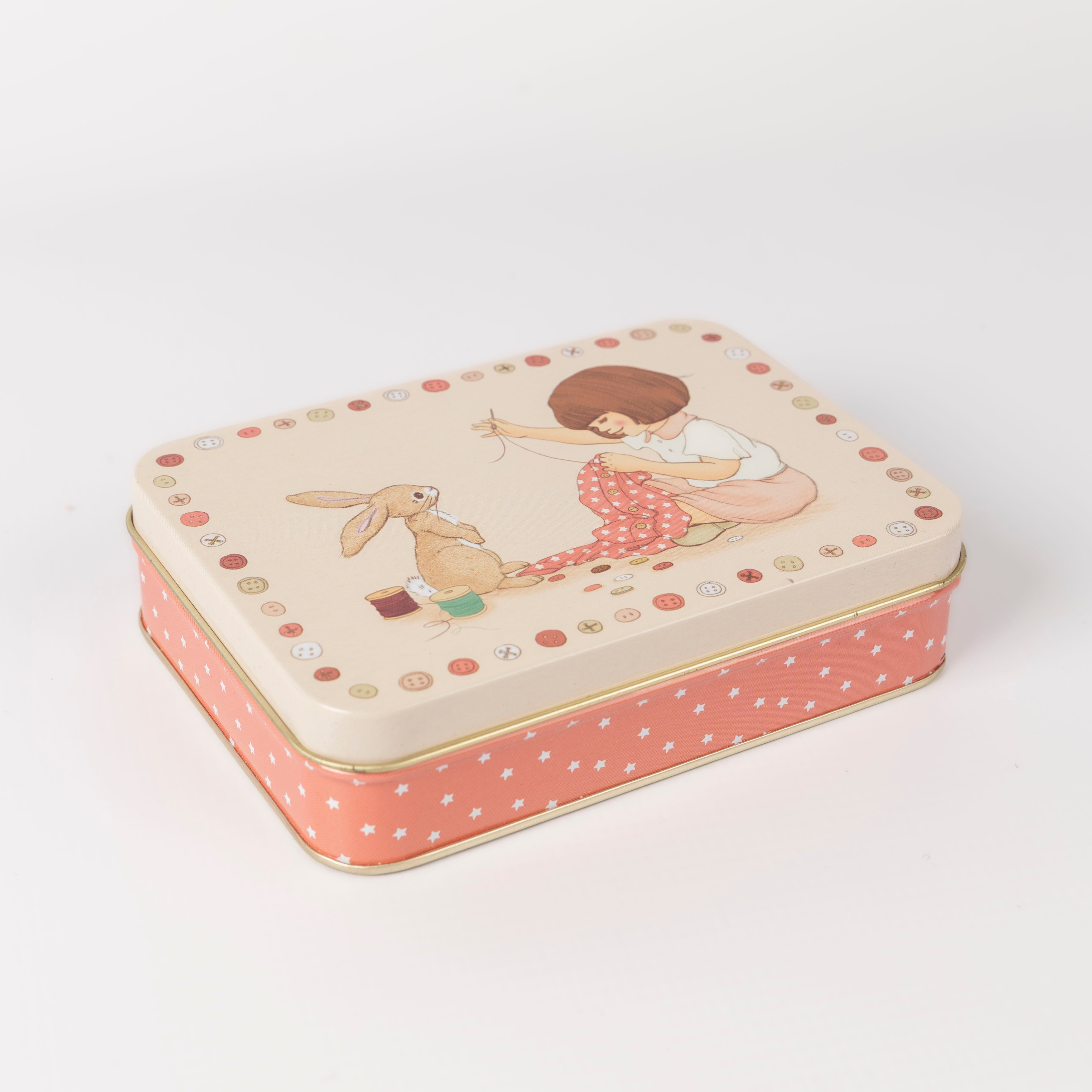 Belle & Boo Vintage Illustrated Sewing Tin