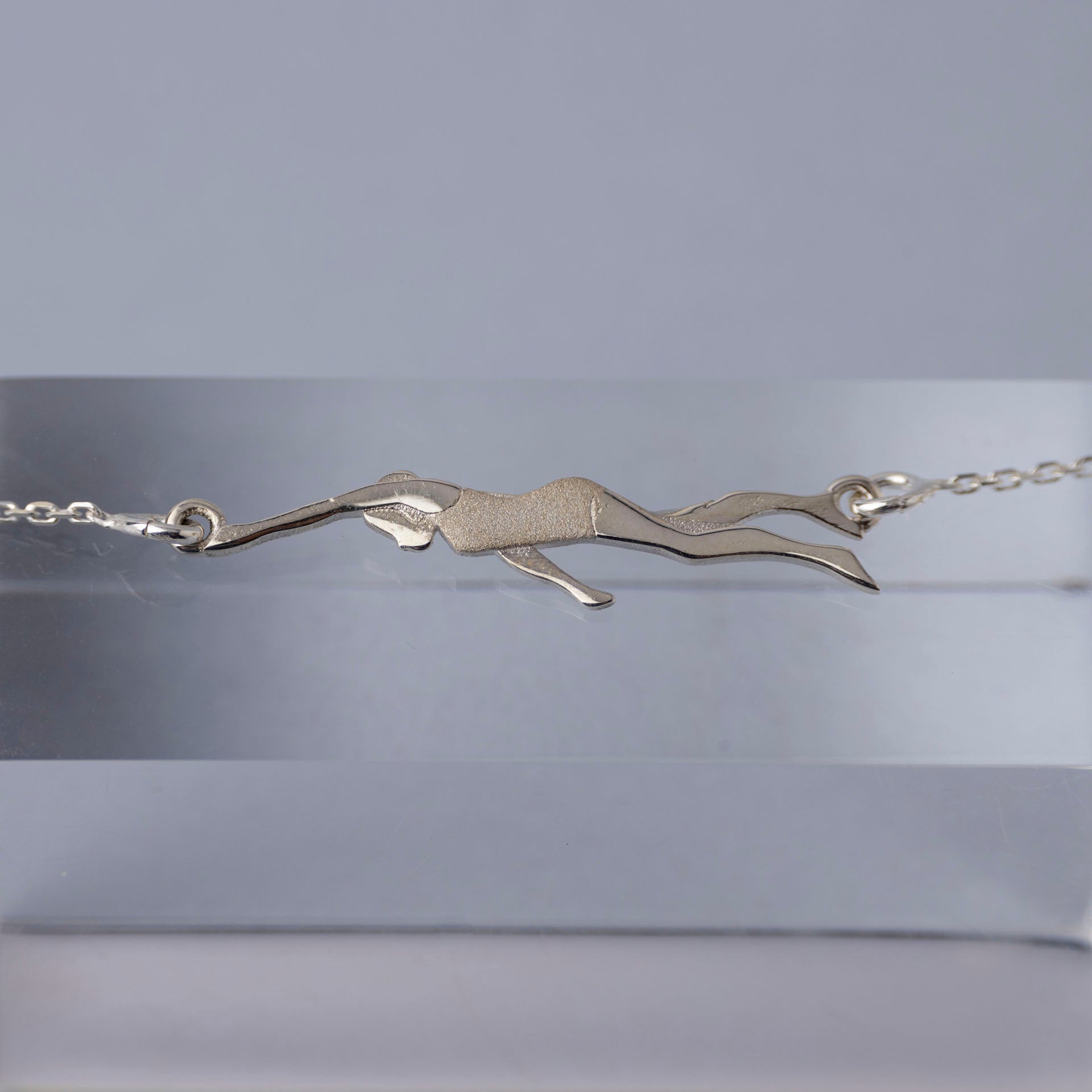 Sterling Silver Tidal Pool Swimmer Necklace (Sterling Silver or Gold-Dipped)