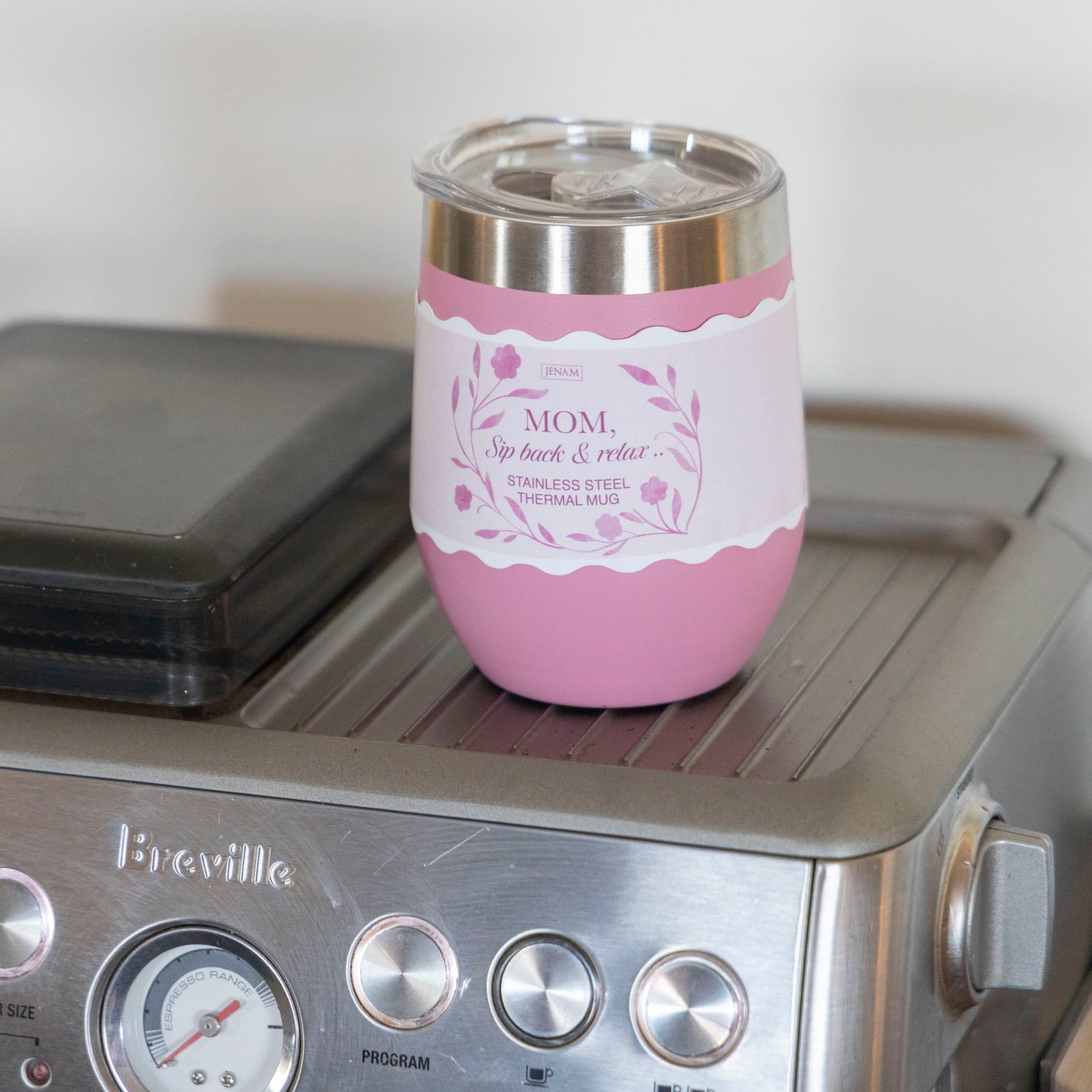 Mom Magic Pink Thermal Travel Mug