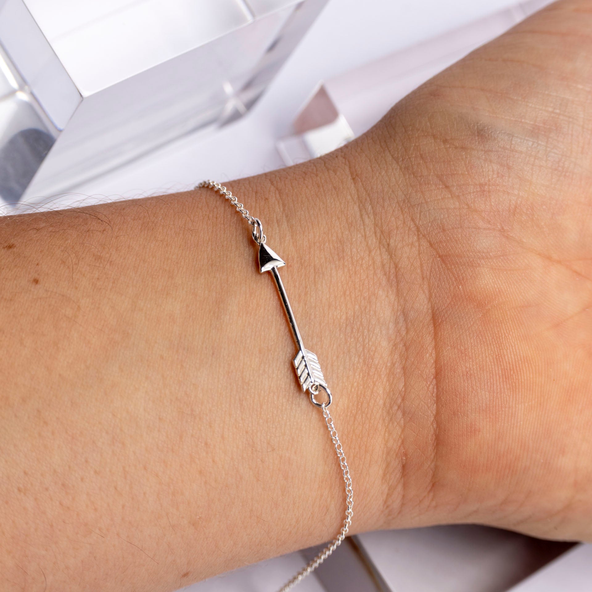 "Follow Your Arrow" Sterling Silver Bracelet