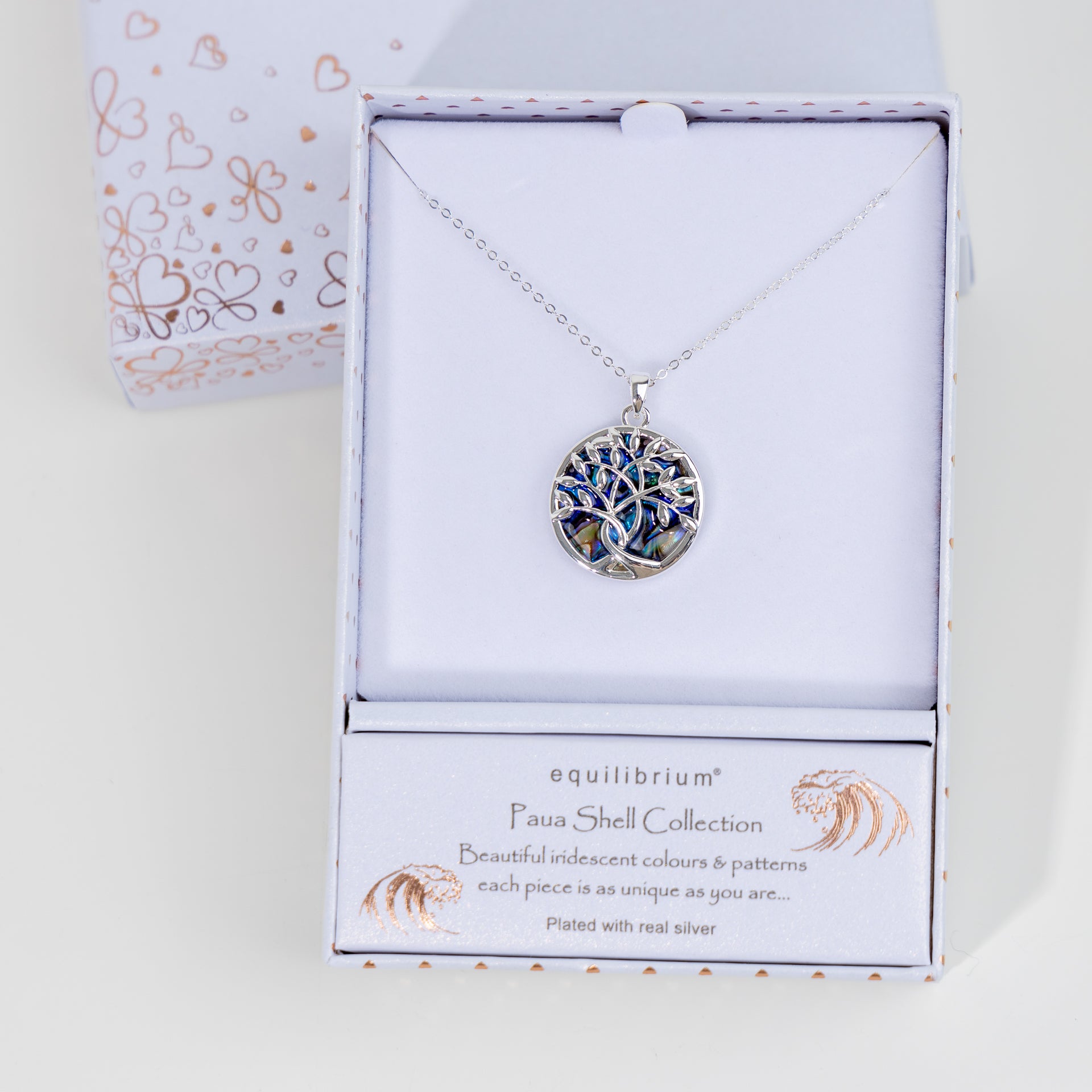 Pāua Shell Tree of Life Necklace