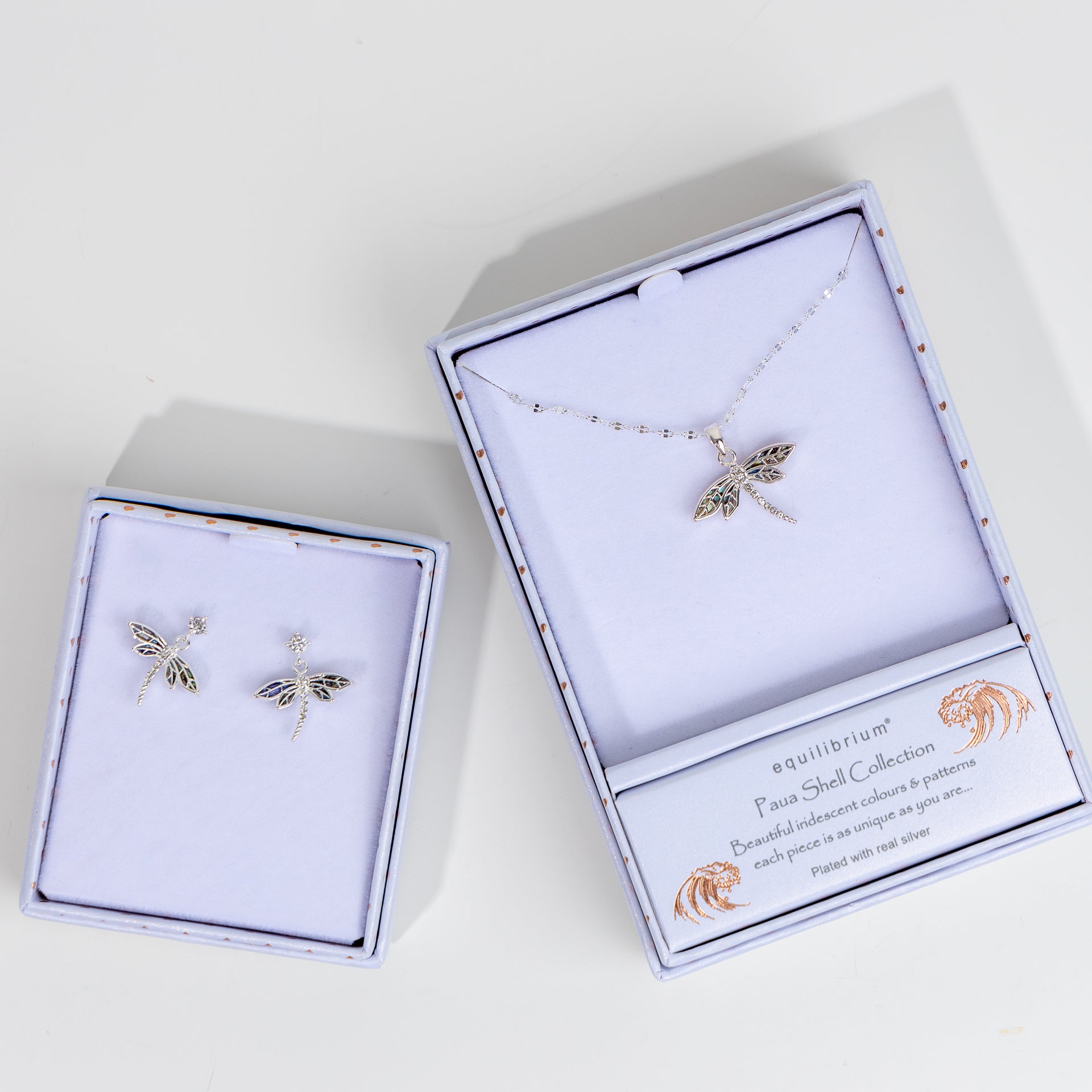 Pāua Shell Dragonfly Earrings