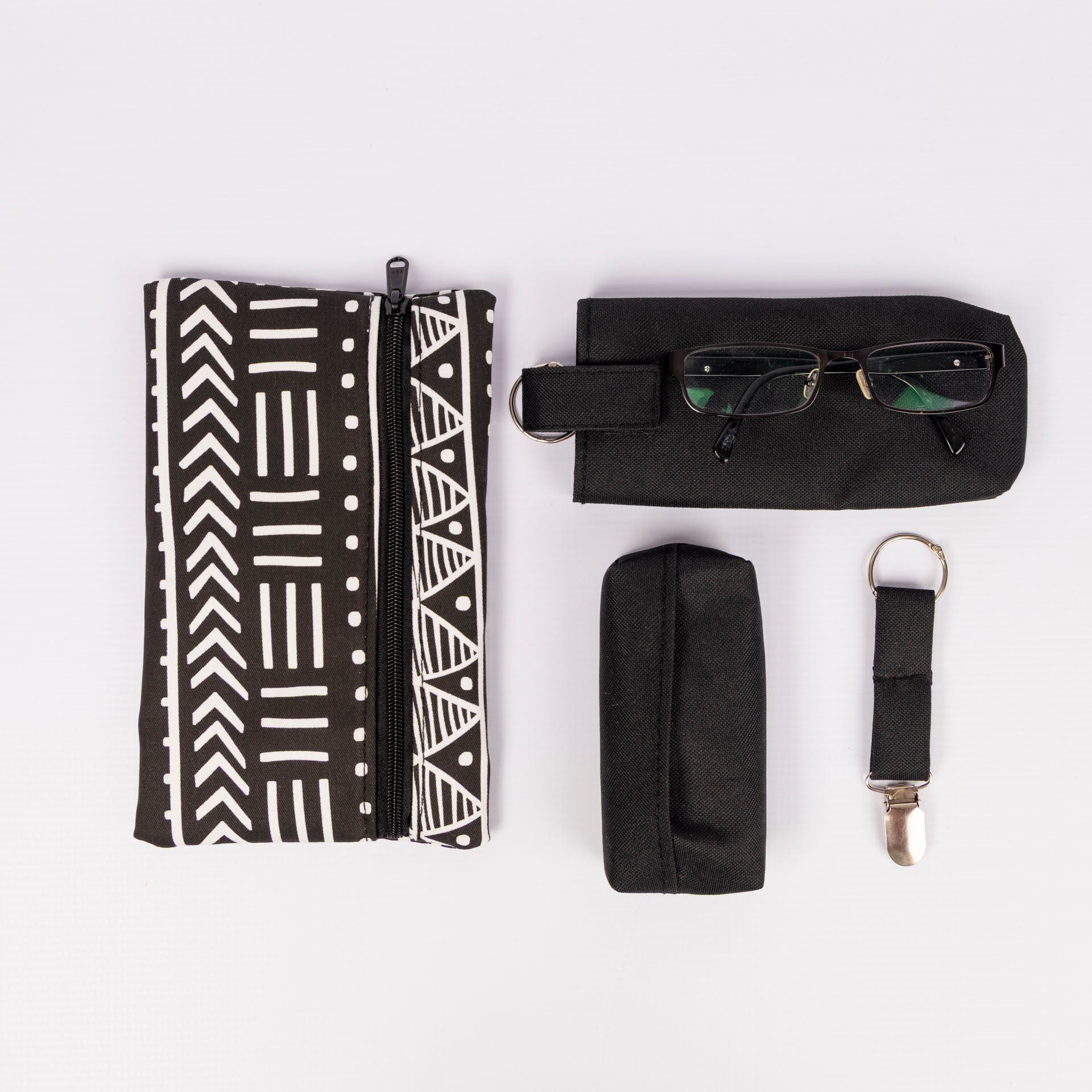 Bamako Travel Kit (Pouch, Soap Carrier, Glasses Case & Cap Clip)