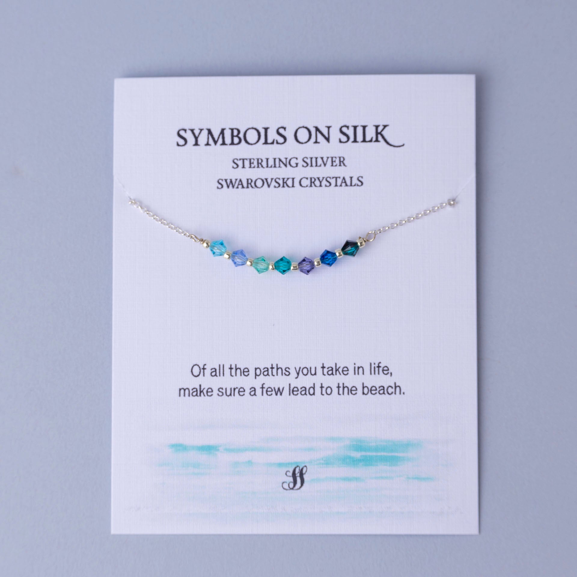 Romantic Crystal Necklace Collection – Shades of Blue