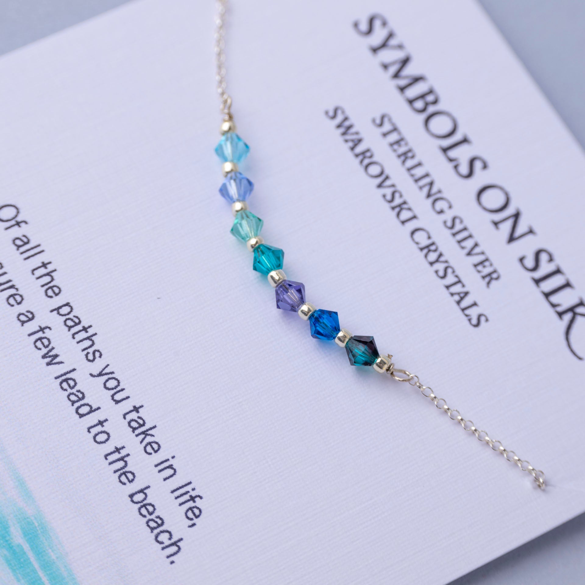 Romantic Crystal Necklace Collection – Shades of Blue